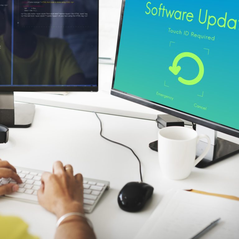 Software Update Electronic Device Display Concept