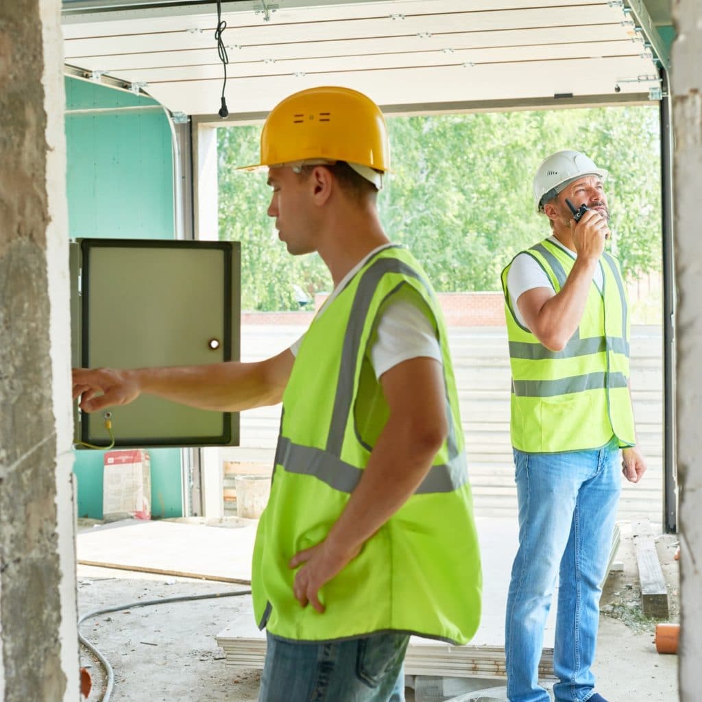 Working Process at Unfinished Building