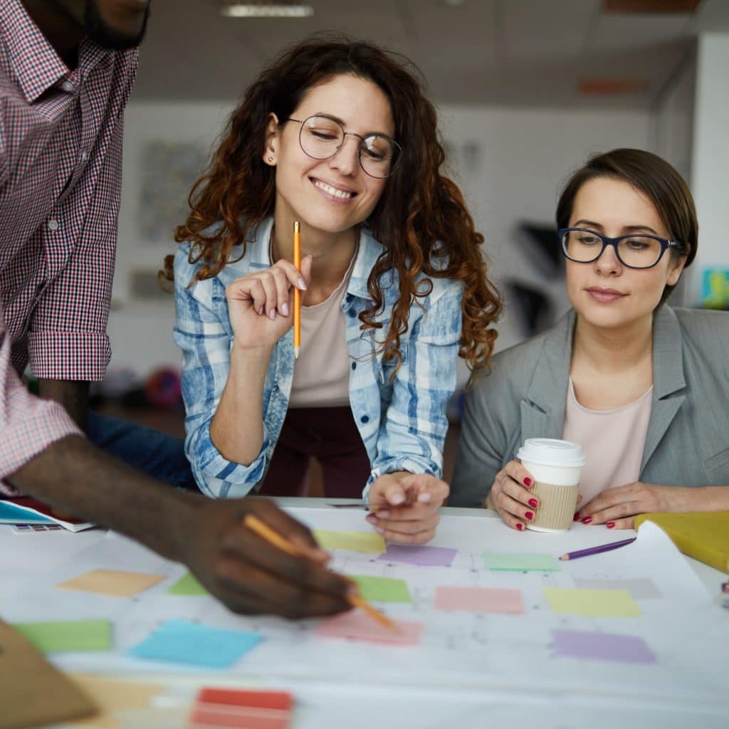 Contemporary Business Team Planning Work
